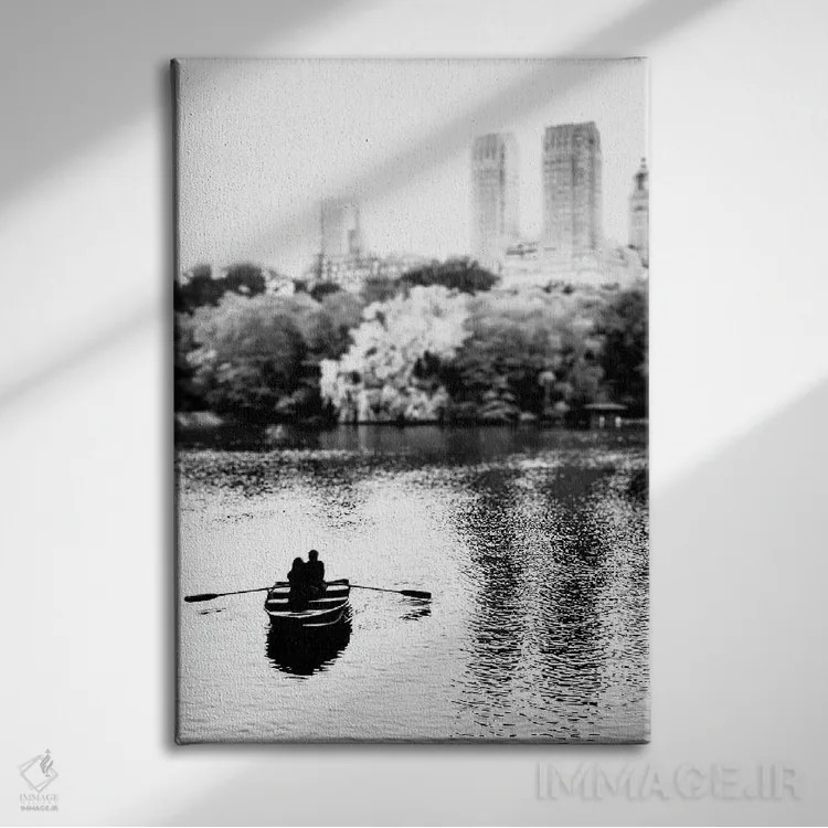 تابلو دکوراتیو با من پارو بزن اثر آپریل رولند - نمای روبهرو روی دیوار