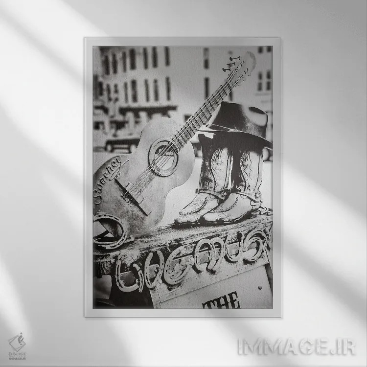 تابلو دکوراتیو زمان اجرا اثر آپریل رولند - نمای قابدار سفید