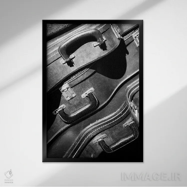 تابلو دکوراتیو برای احتیاط اثر آپریل رولند - نمای قابدار مشکی