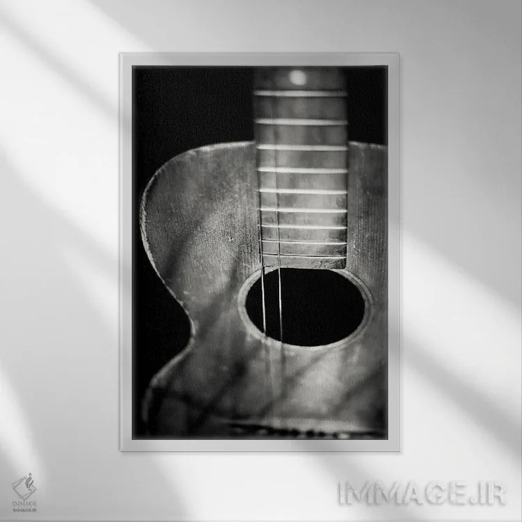 تابلو دکوراتیو دو سیم اثر آپریل رولند - نمای قابدار سفید