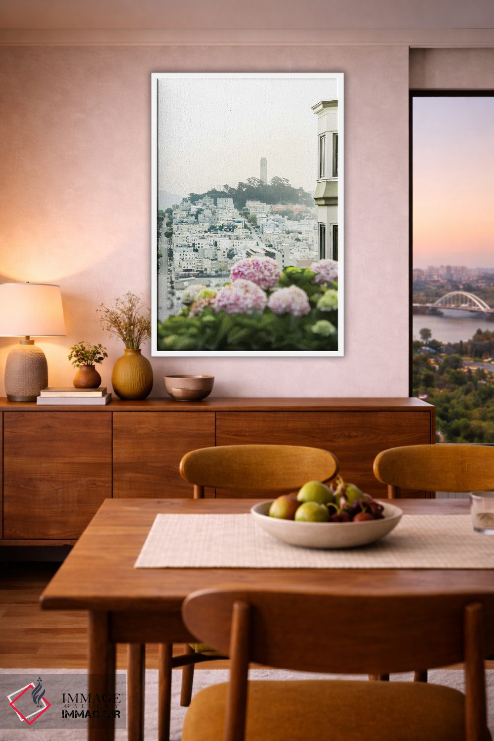 تابلو دکوراتیو نمایی رو به کویت اثر آپریل رولند - D5W