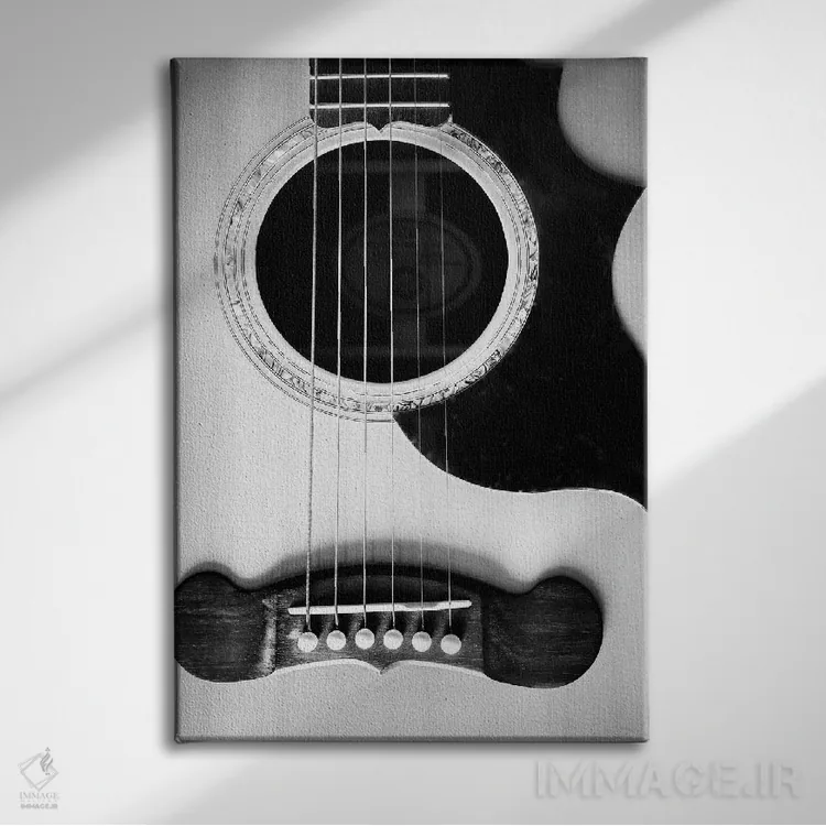 تابلو دکوراتیو ذخیره چوب اثر آپریل رولند - نمای روبهرو روی دیوار