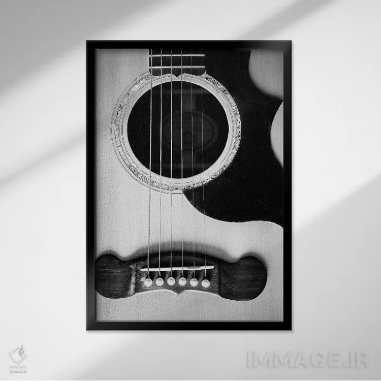 تابلو دکوراتیو ذخیره چوب اثر آپریل رولند - نمای قابدار مشکی