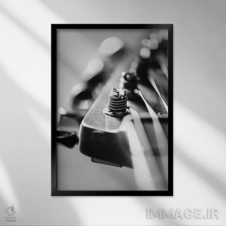 تابلو دکوراتیو زخم اثر آپریل رولند - نمای قابدار مشکی