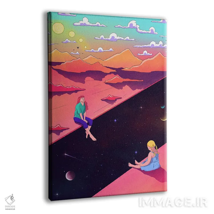 تابلو دکوراتیو لبه اثر پاتریک کوئرک - نمای پرسپکتیو محصول