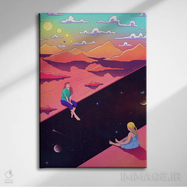 تابلو دکوراتیو لبه اثر پاتریک کوئرک - نمای روبهرو روی دیوار