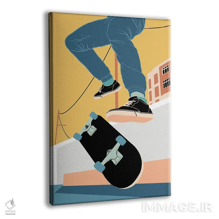 تابلو دکوراتیو رویای حقه فلیپ اثر مارکوس پرایم - نمای پرسپکتیو محصول