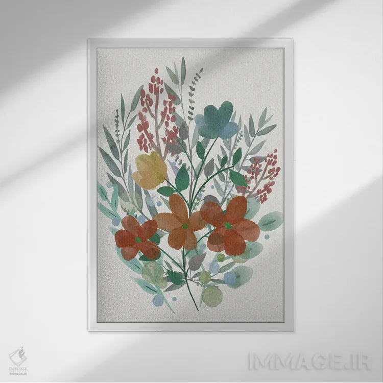 تابلو دکوراتیو ژست محبت آمیز اثر مارکوس پرایم - نمای قابدار سفید