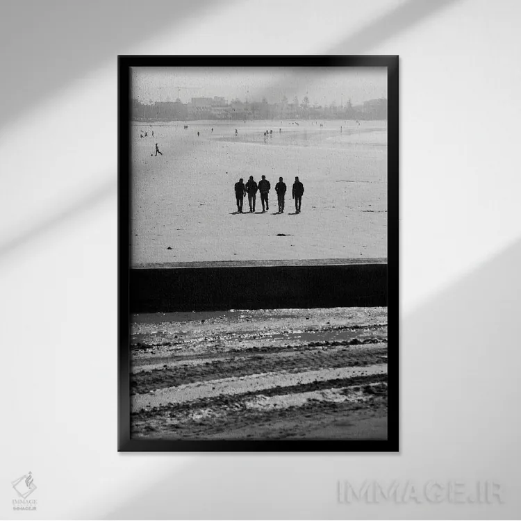 تابلو دکوراتیو ثبت اثر پتر استرند - نمای قابدار مشکی