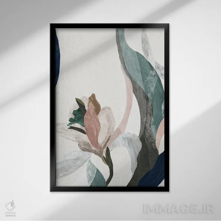 تابلو مینیمال عربی کاری دوم اثر پی آی استودیو - نمای قابدار مشکی