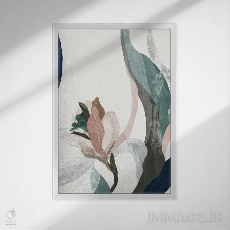 تابلو مینیمال عربی کاری دوم اثر پی آی استودیو - نمای قابدار سفید
