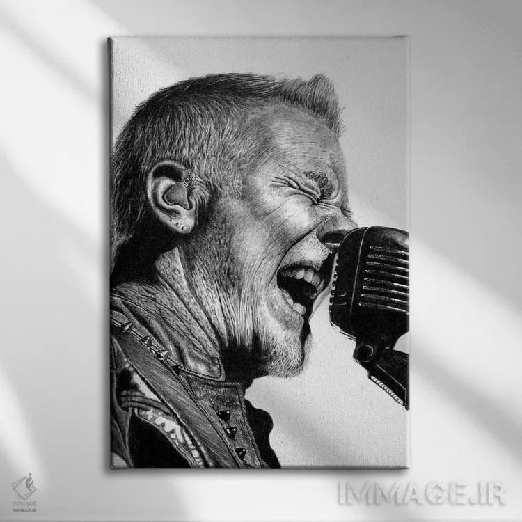 تابلو دکوراتیو جیمز هت فیلد اثر پل استوو - نمای روبهرو روی دیوار