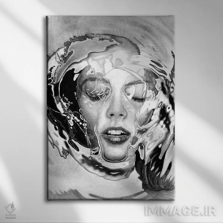 تابلو دکوراتیو غوطه ور III اثر پل استوو - نمای روبهرو روی دیوار