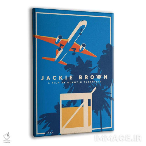 تابلو مینیمال پوستر جایگزین جکی براون اثر پوپیت - نمای پرسپکتیو محصول