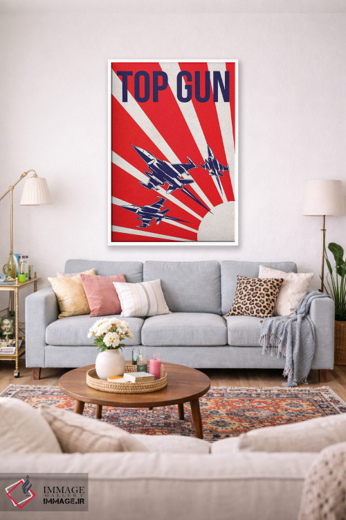 تابلو مینیمال پوستر جایگزین تاپ گان اثر پوپیت - D1W