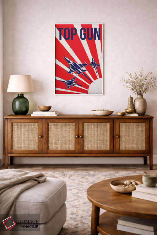 تابلو مینیمال پوستر جایگزین تاپ گان اثر پوپیت - D2W