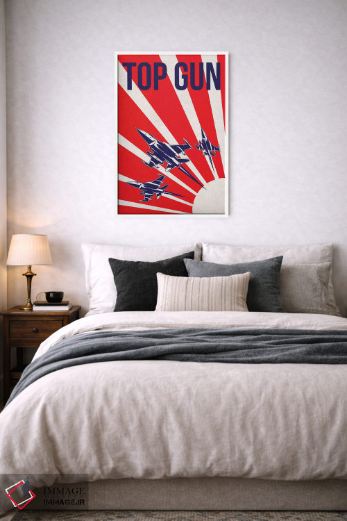 تابلو مینیمال پوستر جایگزین تاپ گان اثر پوپیت - D4W