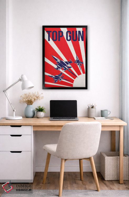 تابلو مینیمال پوستر جایگزین تاپ گان اثر پوپیت - D5B