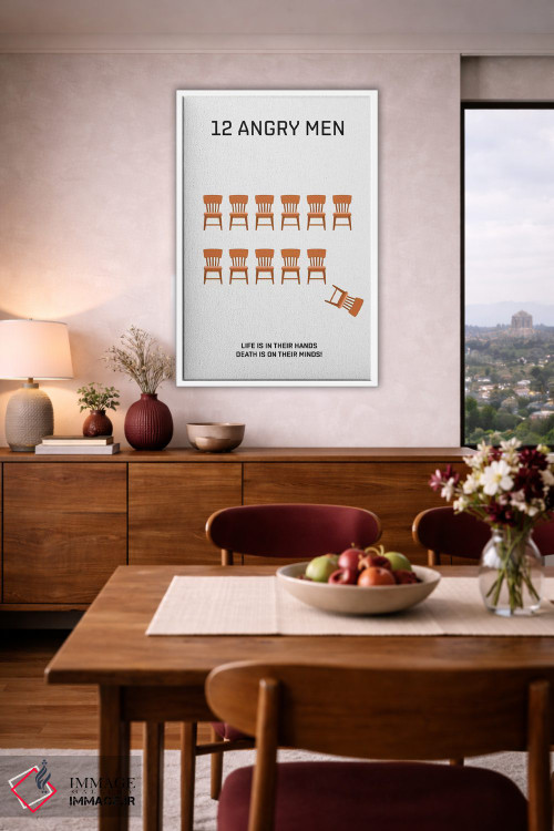 تابلو دکوراتیو پوستر مینی مالیستی دوازده مرد خشمگین اثر پوپیت - D2W