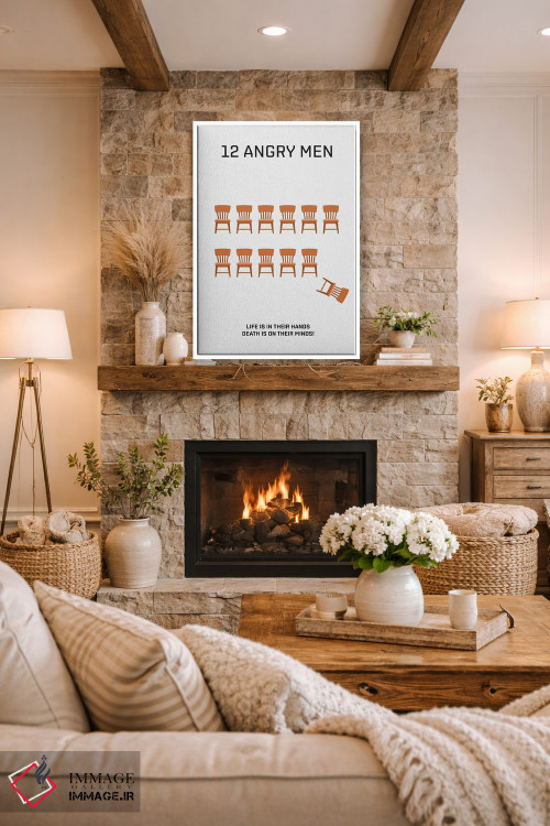 تابلو دکوراتیو پوستر مینی مالیستی دوازده مرد خشمگین اثر پوپیت - D1W