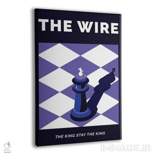 تابلو مینیمال پوستر جایگزین سریال وایر اثر پوپیت - نمای پرسپکتیو محصول