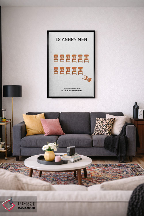 تابلو دکوراتیو پوستر مینی مالیستی دوازده مرد خشمگین اثر پوپیت - D3B