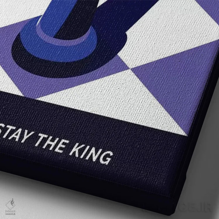 تابلو مینیمال پوستر جایگزین سریال وایر اثر پوپیت - نمای نزدیک بافت بوم