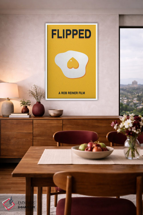 تابلو مینیمال پوستر مینی مالیستی فلیپد اثر پوپیت - D2W