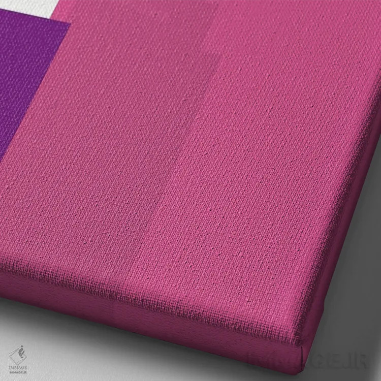 تابلو مینیمال پوستر مینی مالیستی ویلی ونکا و کارخانه شکلات سازی اثر پوپیت - نمای نزدیک بافت بوم