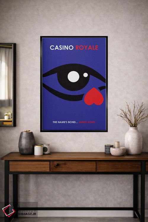 تابلو مینیمال پوستر مینی مالیستی کازینو رویال اثر پوپیت - D1B
