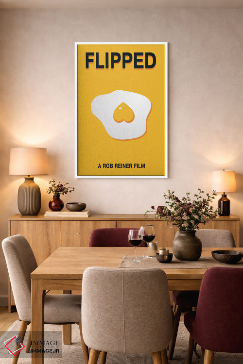 تابلو مینیمال پوستر مینی مالیستی فلیپد اثر پوپیت - D5W