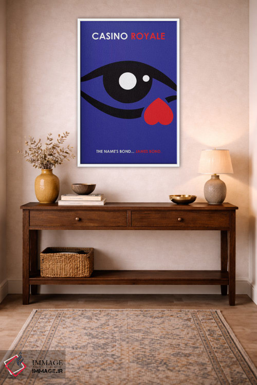 تابلو مینیمال پوستر مینی مالیستی کازینو رویال اثر پوپیت - D3W