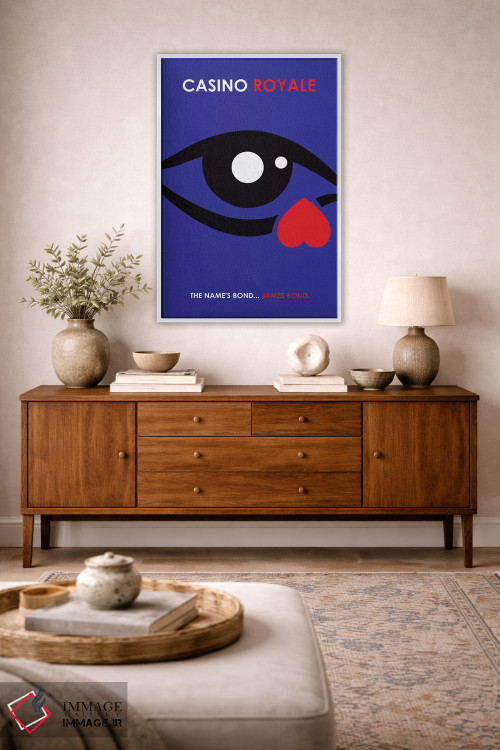 تابلو مینیمال پوستر مینی مالیستی کازینو رویال اثر پوپیت - D2W