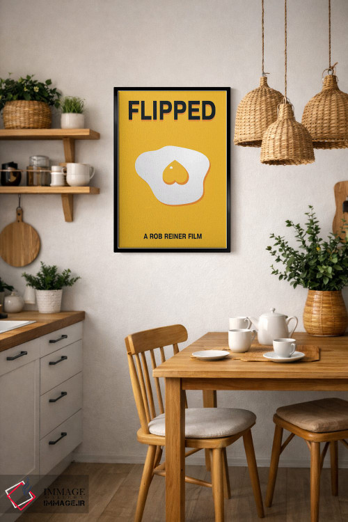 تابلو مینیمال پوستر مینی مالیستی فلیپد اثر پوپیت - D6B