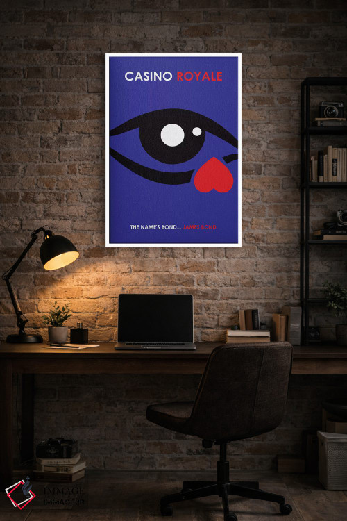 تابلو مینیمال پوستر مینی مالیستی کازینو رویال اثر پوپیت - D4W