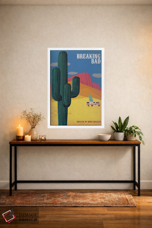 تابلو مینیمال پوستر سبک قدیمی برکینگ بد اثر پوپیت - D5W