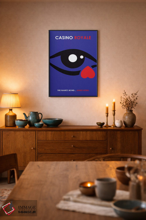 تابلو مینیمال پوستر مینی مالیستی کازینو رویال اثر پوپیت - D6B