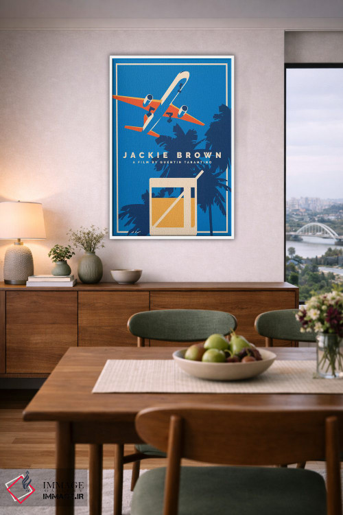 تابلو مینیمال پوستر جایگزین جکی براون اثر پوپیت - D6W