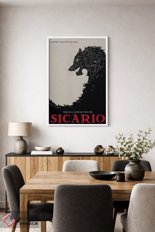 تابلو مینیمال پوستر جایگزین مینی مالیستی سیکاریو اثر پوپیت - D3W