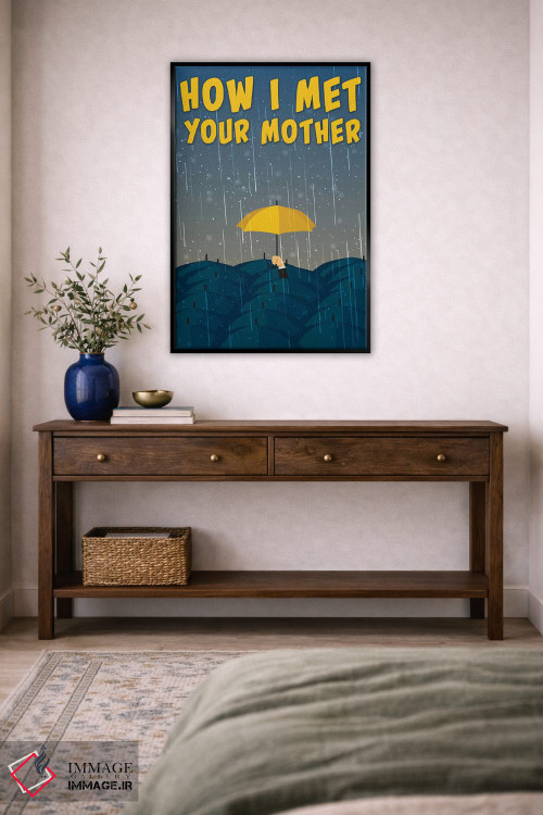 تابلو مینیمال پوستر مینی مالیستی چگونه با مادرت آشنا شدم اثر پوپیت - D6B