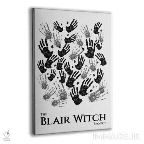 تابلو مینیمال پوستر مینی مالیستی پروژه جادوگر بلر اثر پوپیت - نمای پرسپکتیو محصول