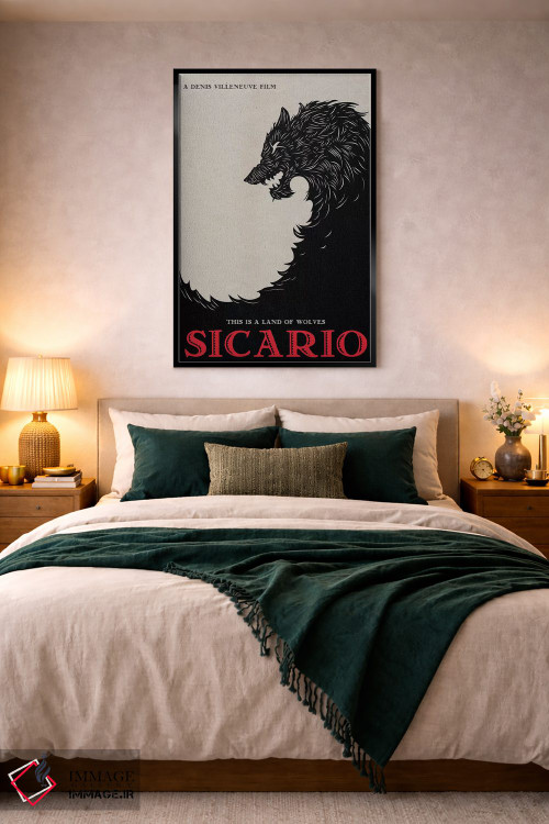 تابلو مینیمال پوستر جایگزین مینی مالیستی سیکاریو اثر پوپیت - D4B