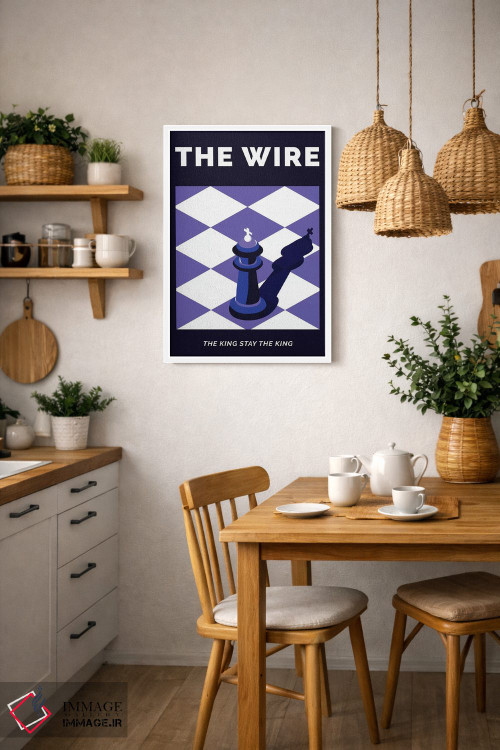 تابلو مینیمال پوستر جایگزین سریال وایر اثر پوپیت - D2W