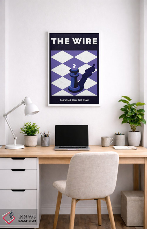 تابلو مینیمال پوستر جایگزین سریال وایر اثر پوپیت - D3W