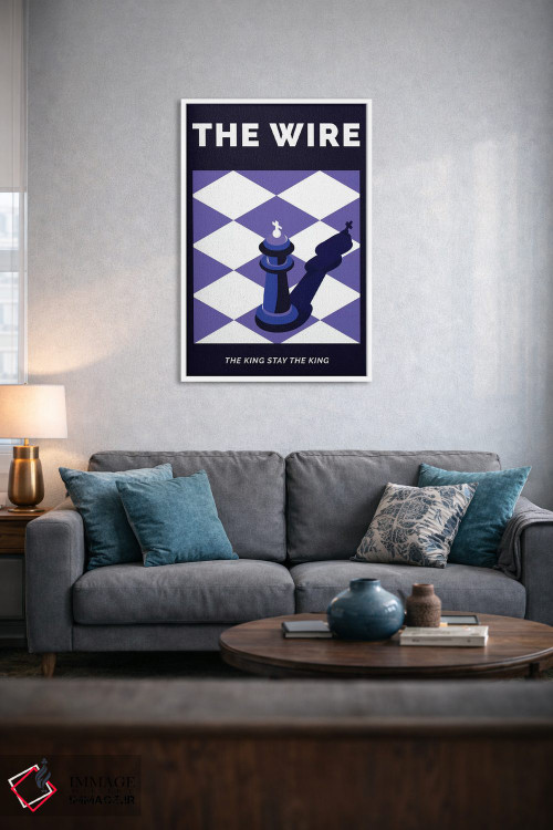 تابلو مینیمال پوستر جایگزین سریال وایر اثر پوپیت - D4W