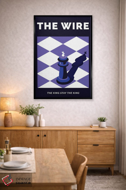 تابلو مینیمال پوستر جایگزین سریال وایر اثر پوپیت - D6B
