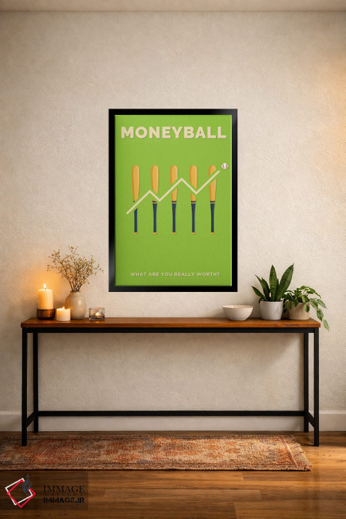 تابلو مینیمال پوستر مینی مالیستی مانی بال اثر پوپیت - D5B