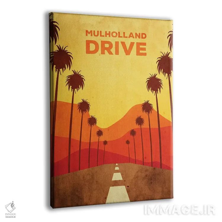 تابلو مینیمال پوستر جایگزین جاده مال هالند اثر پوپیت - نمای پرسپکتیو محصول