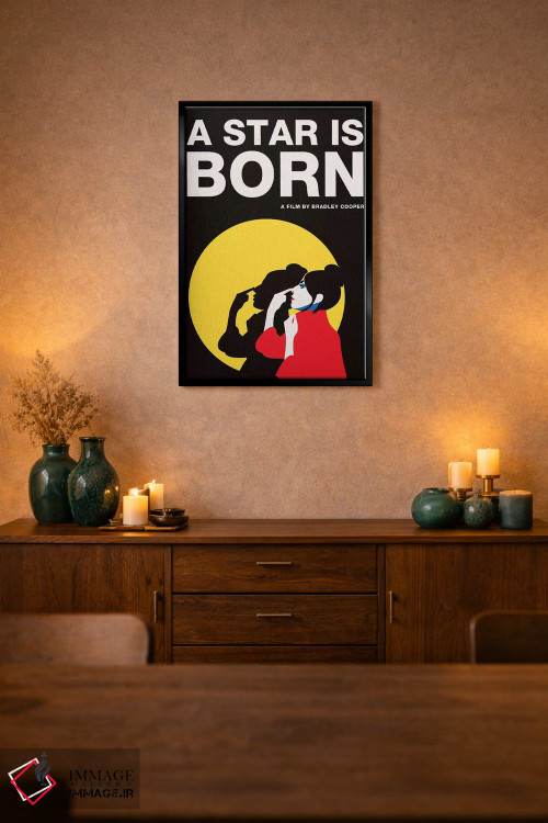 تابلو مینیمال پوستر جایگزین یک ستاره متولد شده است اثر پوپیت - D2B