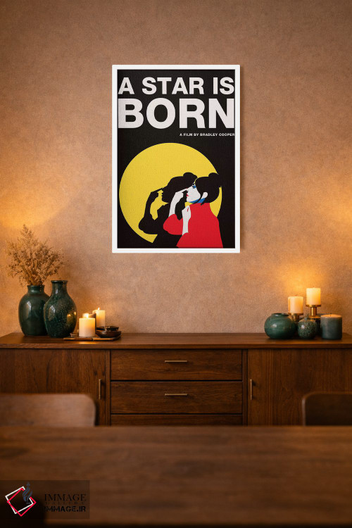 تابلو مینیمال پوستر جایگزین یک ستاره متولد شده است اثر پوپیت - D1W